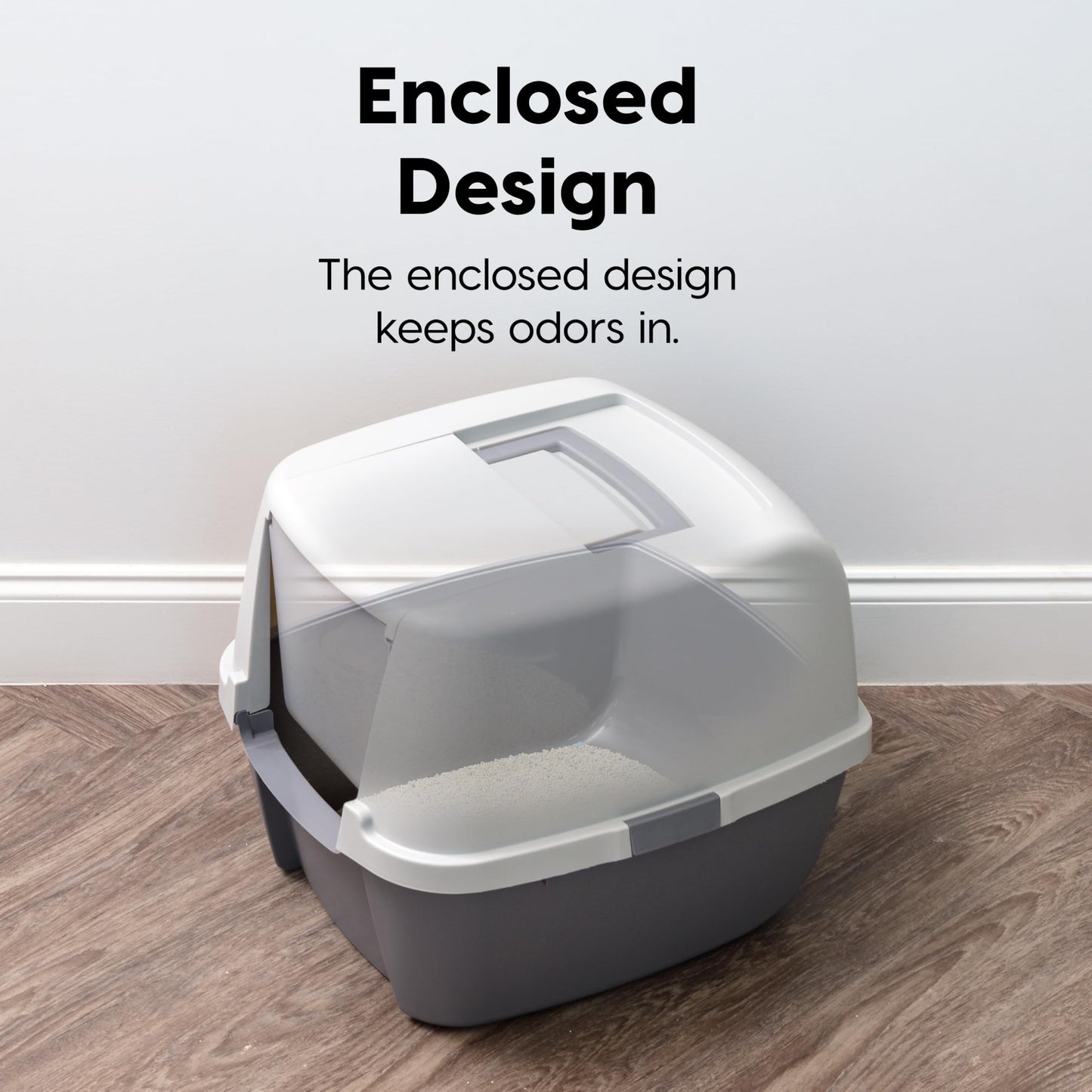 IRIS USA Large Front Door Cat Litter Box. Chosen for real quality, fits naturally into modern pet