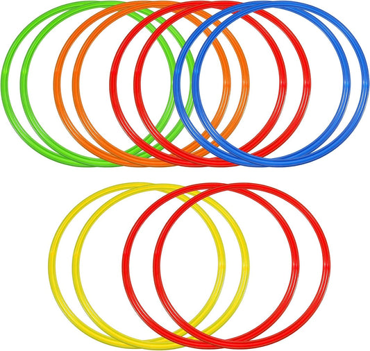 Libima Obstacle Course Ring Set Exercise Hoop Large Hoop Plastic Toys Playground Toys for
