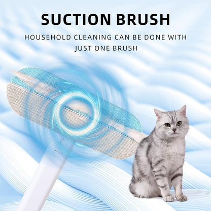 4-in-1 Pet Deshedding Tool for Cats and Dogs, a Multi-Functional pet Hair Remover. This extendable Dog and cat Hair Removal Brush is Suitable for Furniture, Sofas, and Carpets
