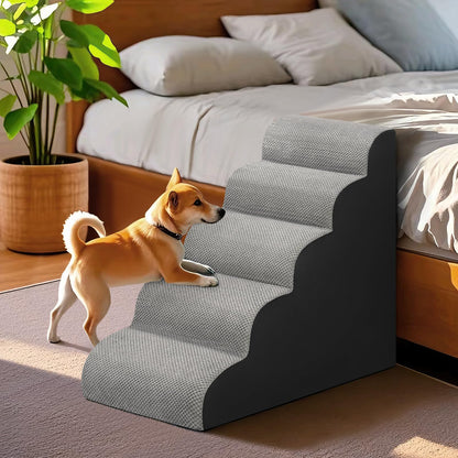 Dog Stairs for Bed 28.7”H. Chosen for real quality, fits naturally into modern pet homes.