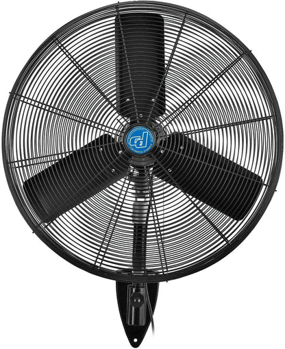 Continental Dynamics CD Premium 30" Oscillating Wall Mount Fan, TEFC Motor, 11,500 CFM, 1/2 HP