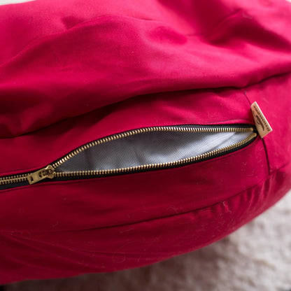 Snoozer Cozy Cave Dog Bed - Indoor Dog Bed with Cover Cave, Covered Calming Burrow for Medium & Large Sized Pets with Blanket Attached, Enclosed, Washable - XL, Navy