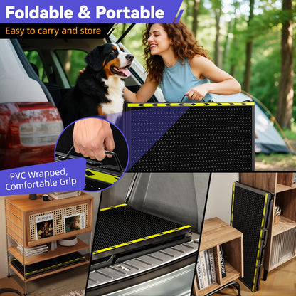 74'' L & 20'' W Longest Dog Ramp for Car. Chosen for real quality, fits naturally into modern pet