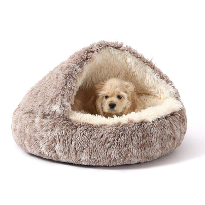 NOYAL Round Hooded Donut Dog Bed for Small & Medium. Chosen for real quality, fits naturally into