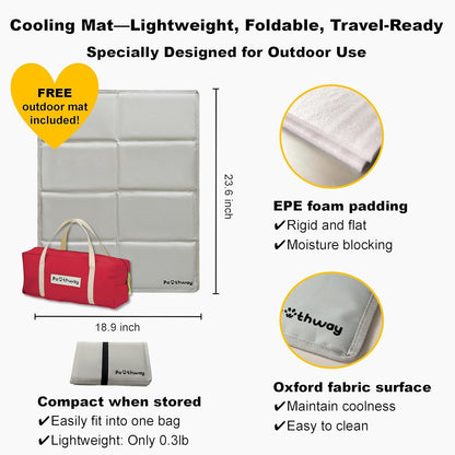 Dog Tent Cotton Fabric, Aluminum Poles and Camping Mat, Outdoor Weatherproof, Dog House Outdoor, Breathable with 2 Side Windows, Portable and Collapsible (Red, Small)