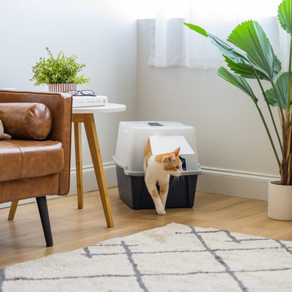 IRIS USA Large Front Door Cat Litter Box. Chosen for real quality, fits naturally into modern pet