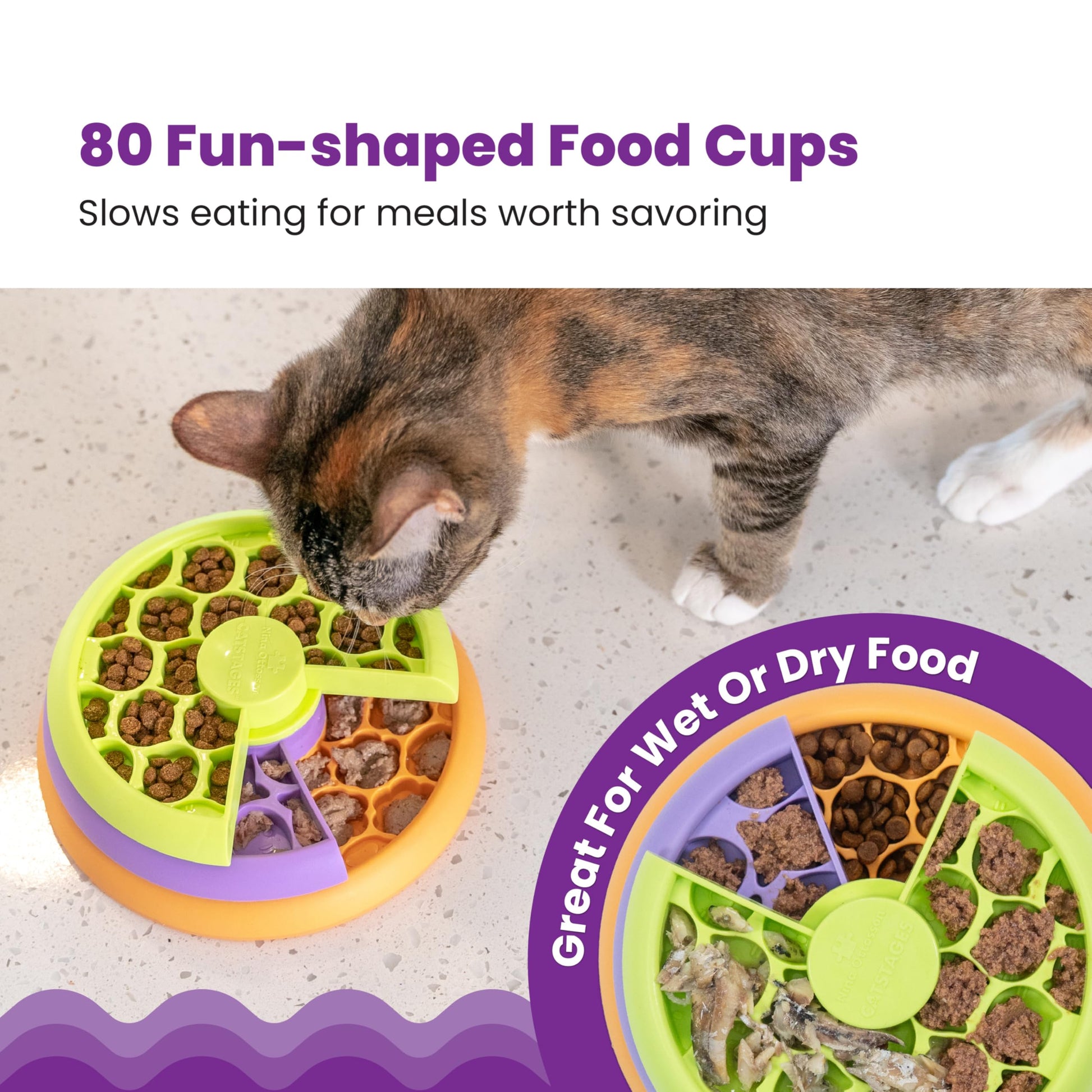 Catstages Nina Ottosson Kitty Lickin' Layers Cat Toy. Chosen for real quality, fits naturally into