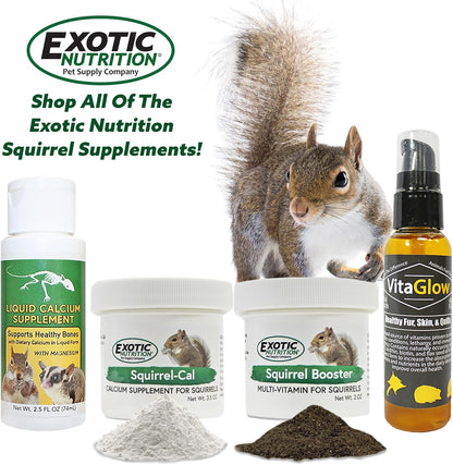 Squirrel-Cal 3.5 oz. - Ultra-fine Powdered Calcium Supplement - for Pet Squirrels