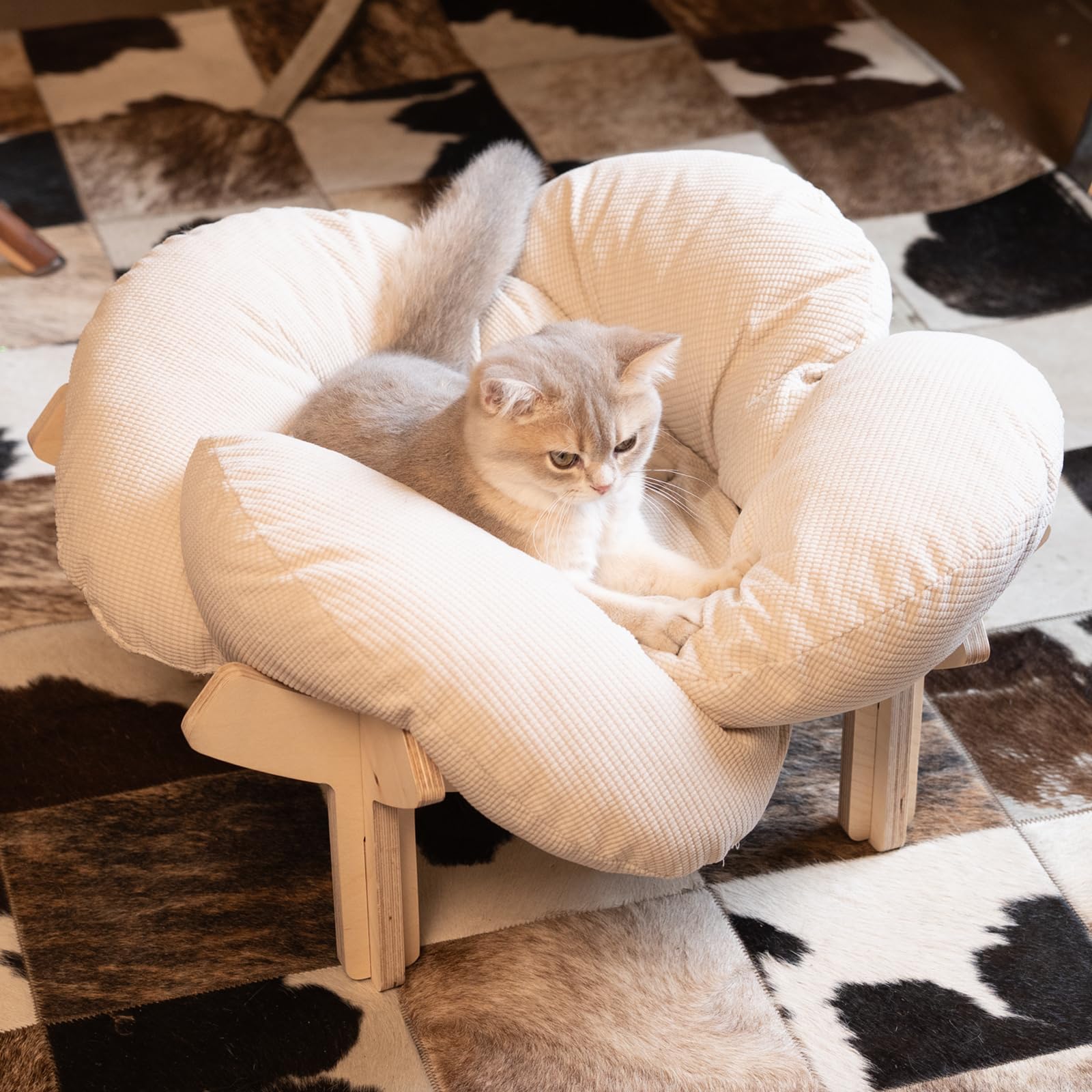 CHEERHOME PETS Elevated Cat Bed for Indoor Cats Couch. Chosen for real quality, fits naturally into