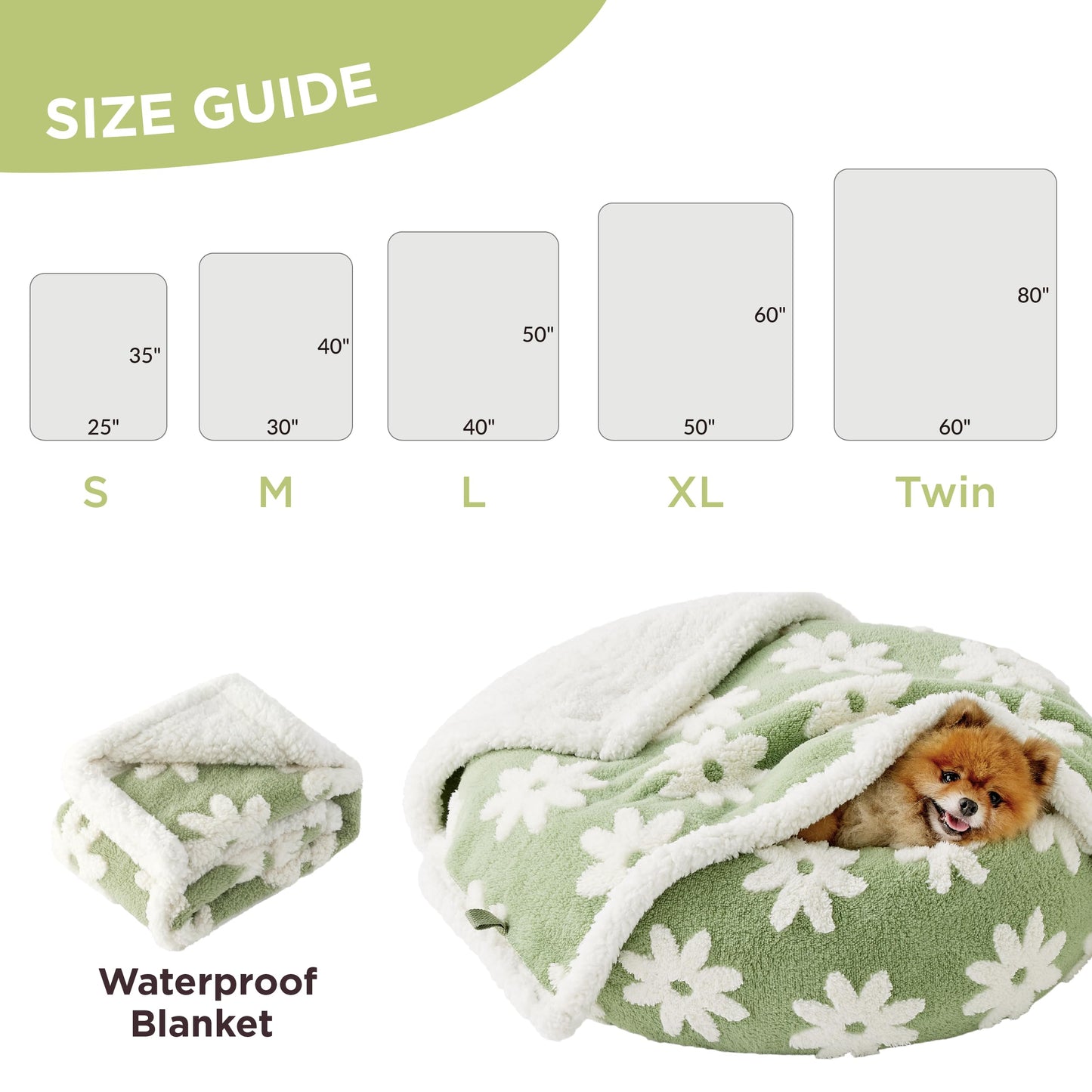 LE SURE Waterproof Dog Blankets for Small Dogs Cute. Chosen for real quality, fits naturally into