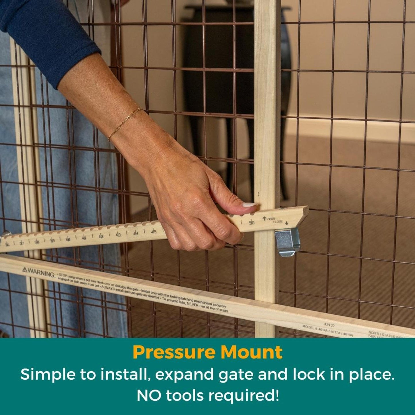 MYPET Wire Mesh Dog Gate: 29.5". Chosen for real quality, fits naturally into modern pet homes.