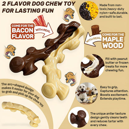 SIHRMIU 2 Pack Dog Chew Toys for Aggressive Chewers. Chosen for real quality, fits naturally into