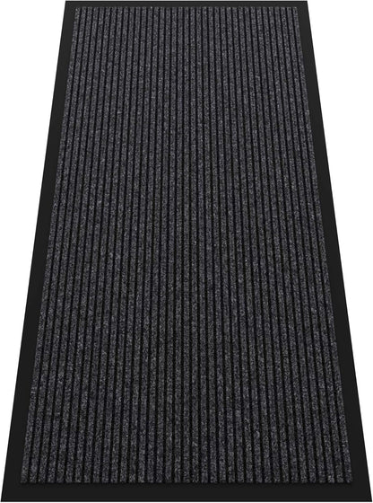 Indoor Outdoor Door Mat, 4’ x 2' Doormat for Entryway, Rubber Backing Non Slip Front Door Mat Outside Entrance, Super Absorbent Commercial Floor Mat for Home Office