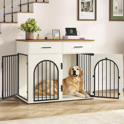 Hzuaneri 43.3'' Dog Crate Furniture with Storage &. Chosen for real quality, fits naturally into