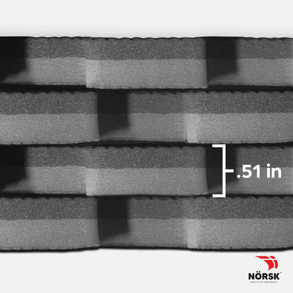 Norsk Multi-Purpose Reversible Floor Mats - EVA Interlocking Foam Tiles (Gray/Black 28 Tiles - 112 sq. Ft. 1/2" Thick)