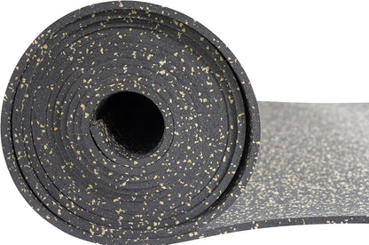 Playsafer Genaflex Rubber Gym Floor Mat - Heavy Duty Commercial Protective Gym Flooring Roll, 8mm Thick (4' X 20', 10% Tan)