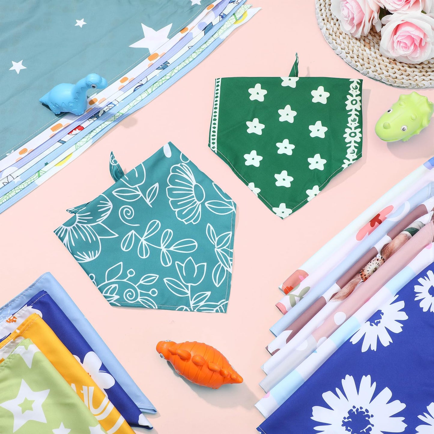 Huhumy 100 Pcs Boho Dog Bandanas Bulk Pet Bibs. Chosen for real quality, fits naturally into modern