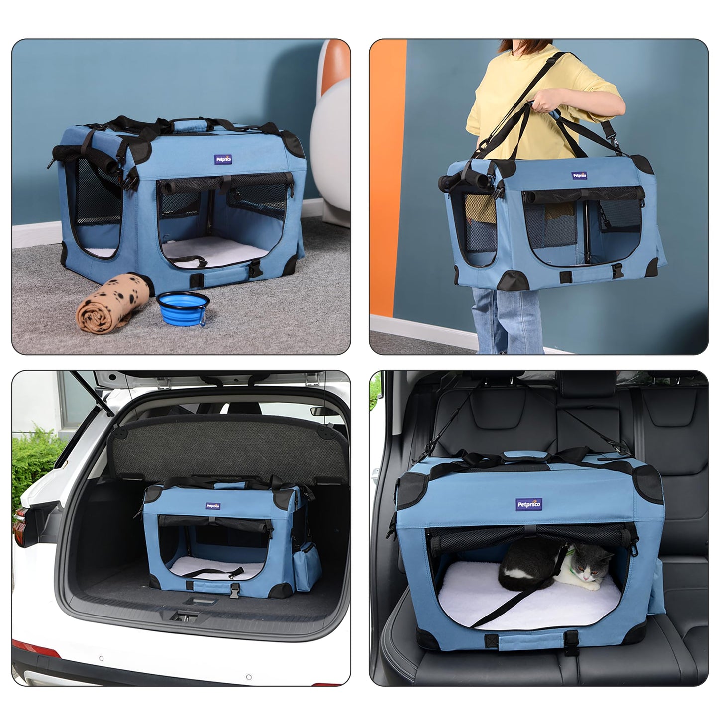 Petprsco Portable Collapsible Dog Crate. Chosen for real quality, fits naturally into modern pet