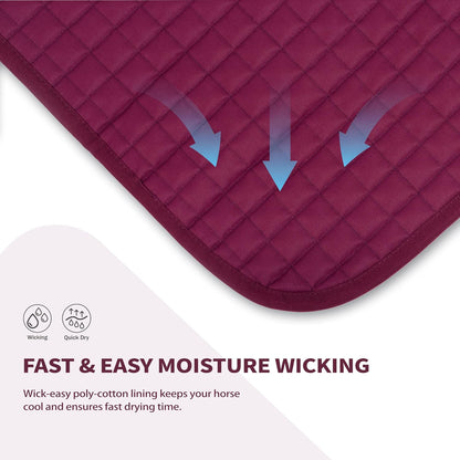 Tackmore Western Saddle Pad Breathable, Shock-Absorbing Saddle Pad