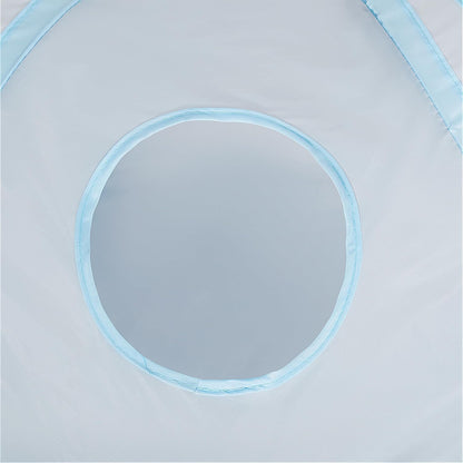 Tempcore 3-Way Collapsible Cat Tube Toys, Indoor Cat Tunnels with Peek Hole Toy Ball, Light Grey