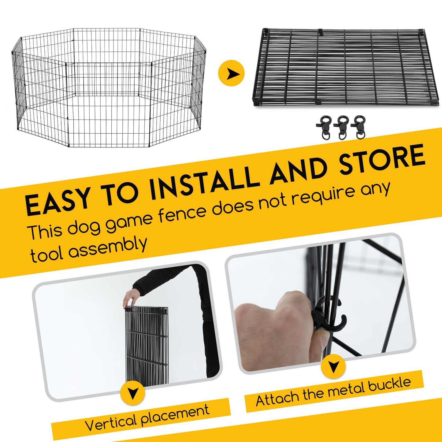 FDW | Dog Playpen | 24". Chosen for real quality, fits naturally into modern pet homes.