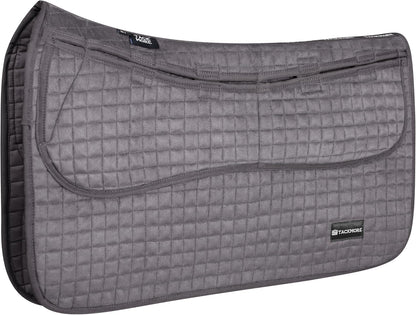 Tackmore Western Saddle Pad Adjustable with Side Pockets and Foam Inserts Shock-Absorbing Riding Pad