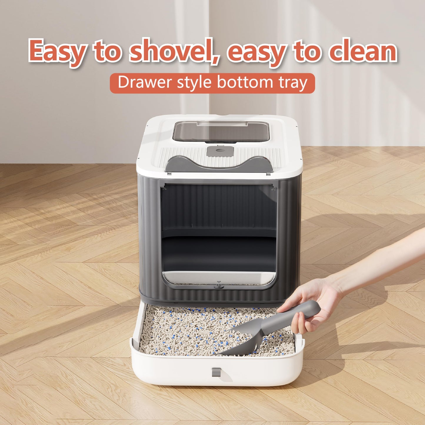Covered Cat Litter Box with Lid for Kitten to Medium. Chosen for real quality, fits naturally into