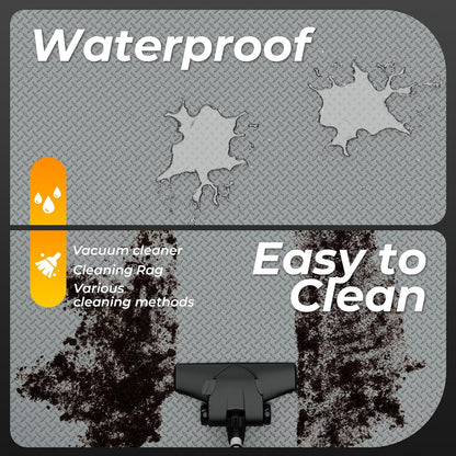 7.5 x 16 FT Garage Floor Mats for Under Car, 2.8mm Thickened Rubber Flooring Roll, S Size 120 SQFT Mat for Compact SUV, Sports Car