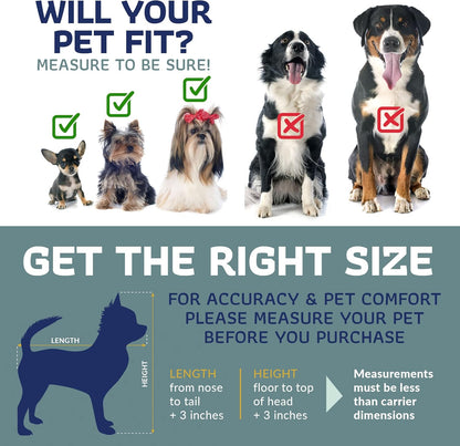 Katziela Rolling Pet Carrier Airline Approved - Pet Carrier with Wheels - Luxury Lorry - Deluxe TSA Approved Cat Carrier with 6 Wheels - Small Airline Approved Dog Carrier Trolley - Plane Carry On Bag