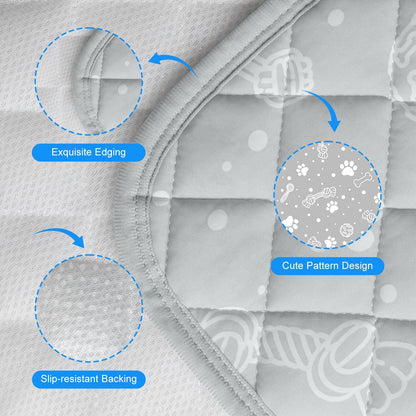 MH MYLUNE HOME Self Cooling Mat for Dog, 28”x39” Arc-Chill Cooling Fiber & Endothermic Color Changing Pet Cooling Pad, Foldable & Washable Non-Toxic Summer Pet Blanket