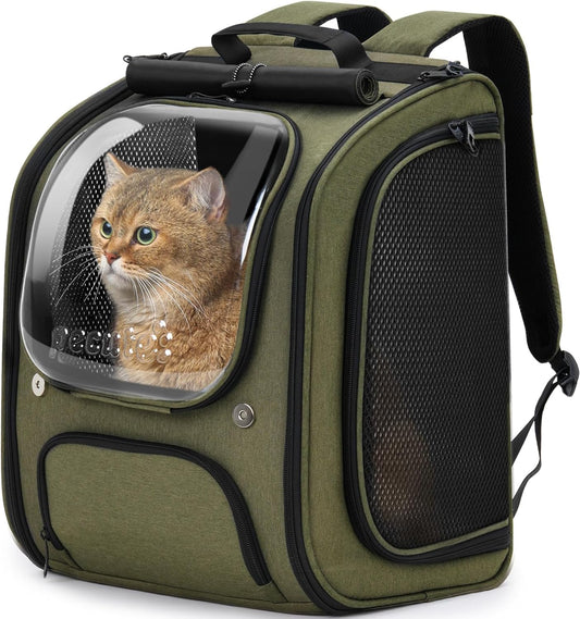 Pecute Cat Backpack Carrier, Large Space Cat Bubble Backpack, Breathable Cat Carrier, Shaded Dog
