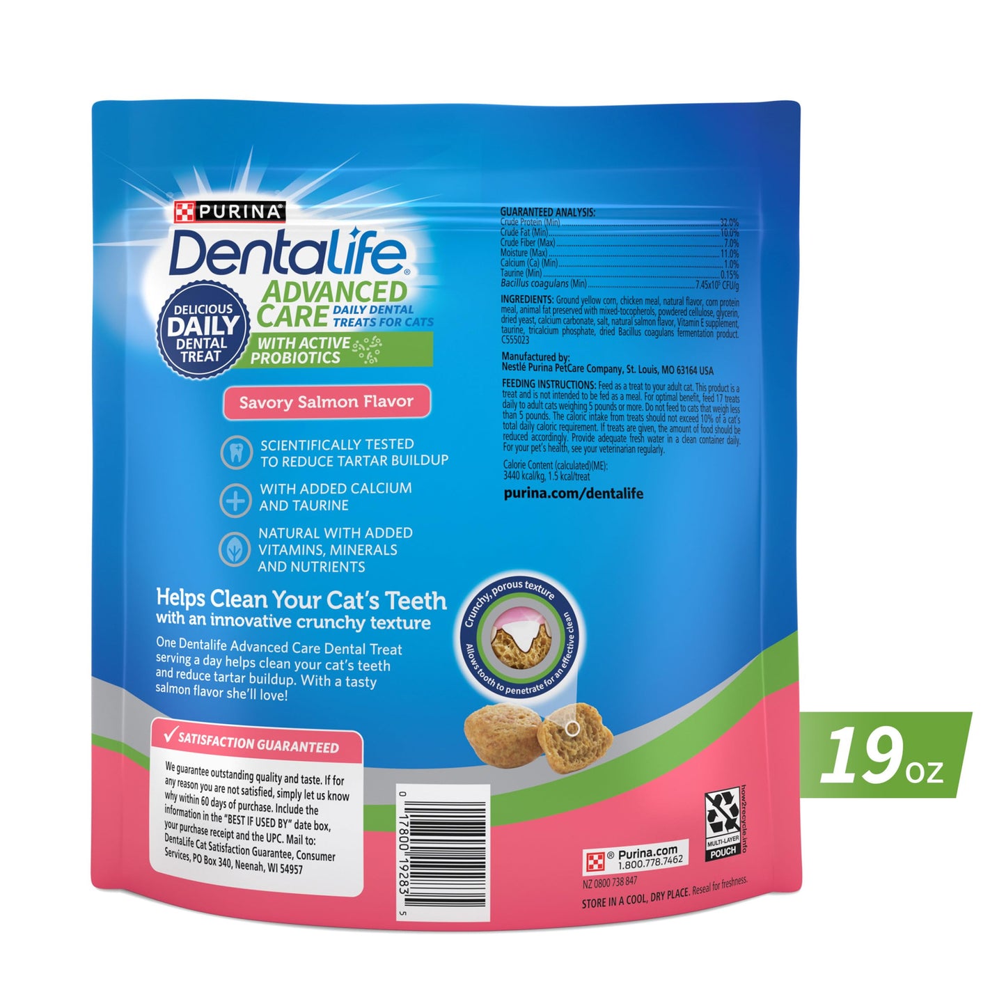 Purina DentaLife Made in USA Facilities Cat Dental. Chosen for real quality, fits naturally into