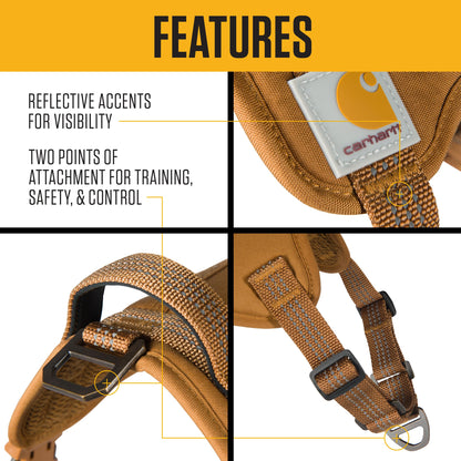 Carhartt Nylon Duck No Pull Dog Harness Carhartt Brown. Chosen for real quality, fits naturally