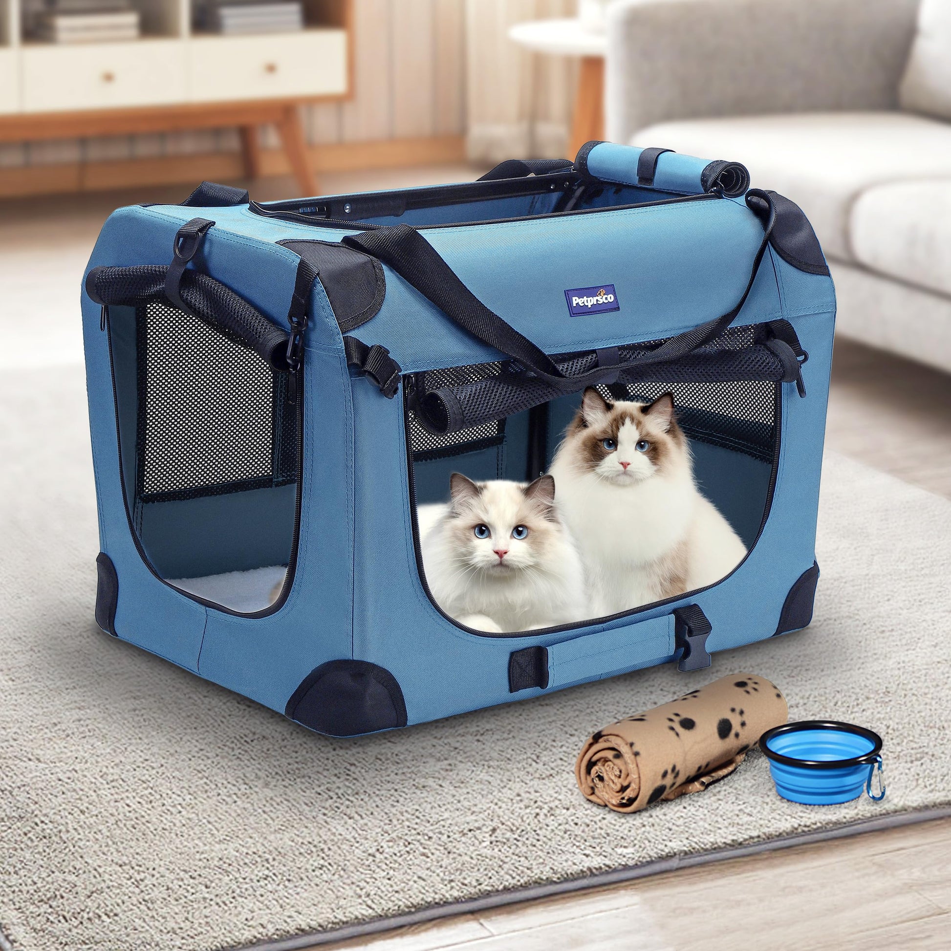 Petprsco Portable Collapsible Dog Crate. Chosen for real quality, fits naturally into modern pet