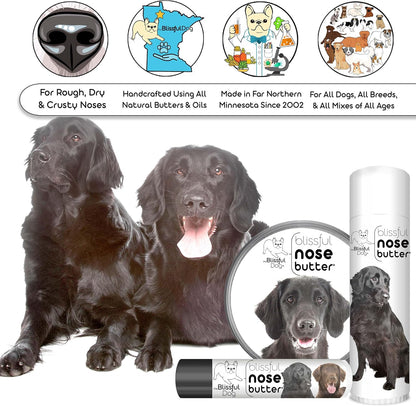 The Blissful Dog Flat-Coat Retriever Unscented Nose Butter - Dog Nose Butter, 8 Ounce
