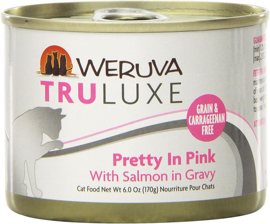 Weruva Truluxe Cat Food, Pretty In Pink With Wild-Caught Salmon In Gravy, 6Oz Can (Pack Of 24)