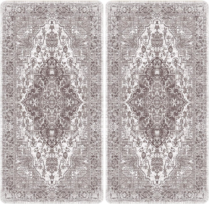 nunubaby Washable Pee Pads for Dogs, Stylish, Non-Slip and Leak-Proof Pee Pads. Reusable Potty Pads for Dogs for Crates and Floors.(Brown/Geo, 36" x72")