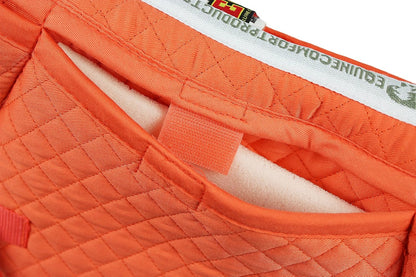 ECP Equine Comfort Products Adjustable Shock Absorbing Memory Foam Half Saddle Pad, Injury Prevention & Pressure Relief, Customizable Fit, Breathable for All Riding Styles