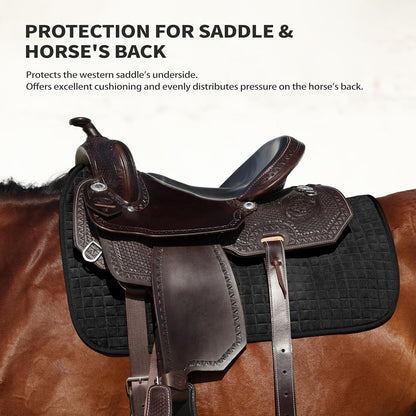 Tackmore Western Saddle Pad Breathable, Shock-Absorbing Saddle Pad