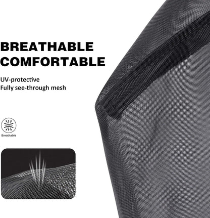 Harrison Howard Pro LumiVista Horse Half Face Fly Mask Large Eye Space with Ears UV Protection for Horse Iridescent Prints M