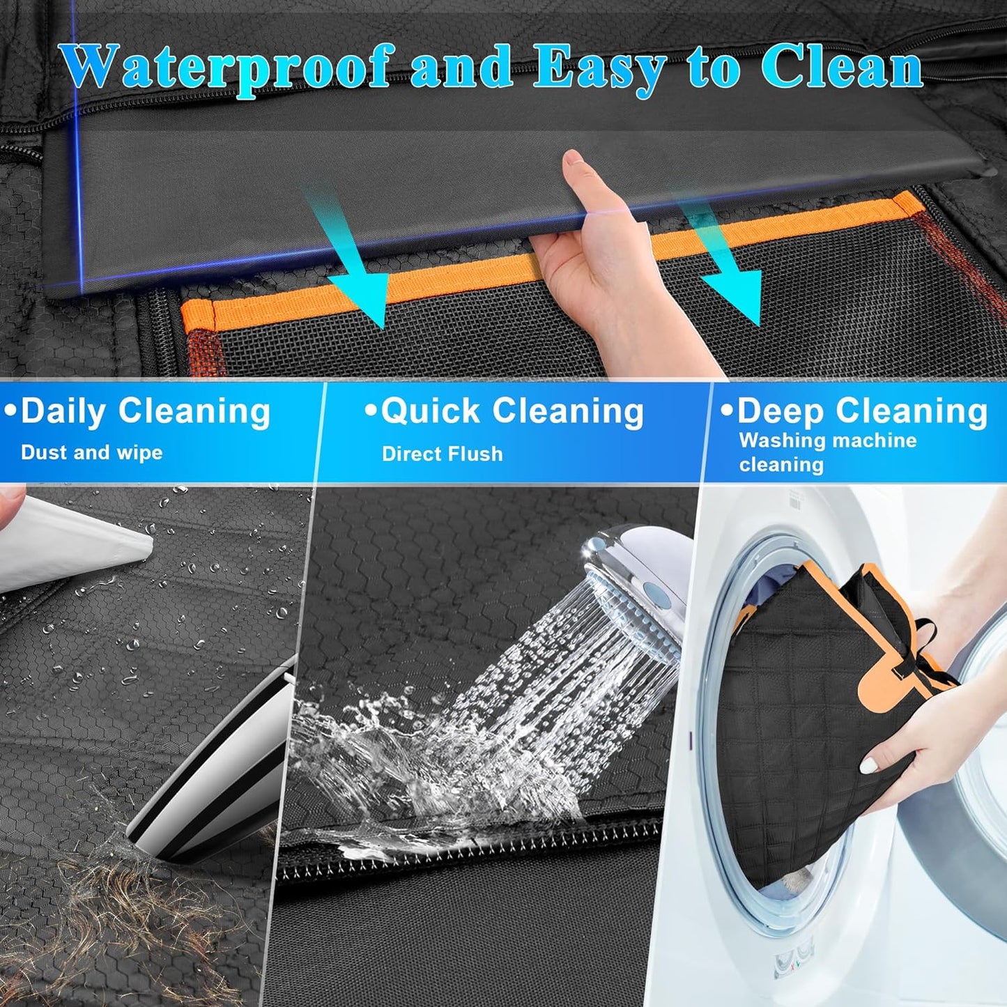 Dog Car Seat Cover for Back Seat, Hard Bottom Car Seat Cover for Dogs with Door Protectors for Traveling and Camping with Pets, Dog Car Seat Waterproof and Scratch-Resistant, Suitable for Cars