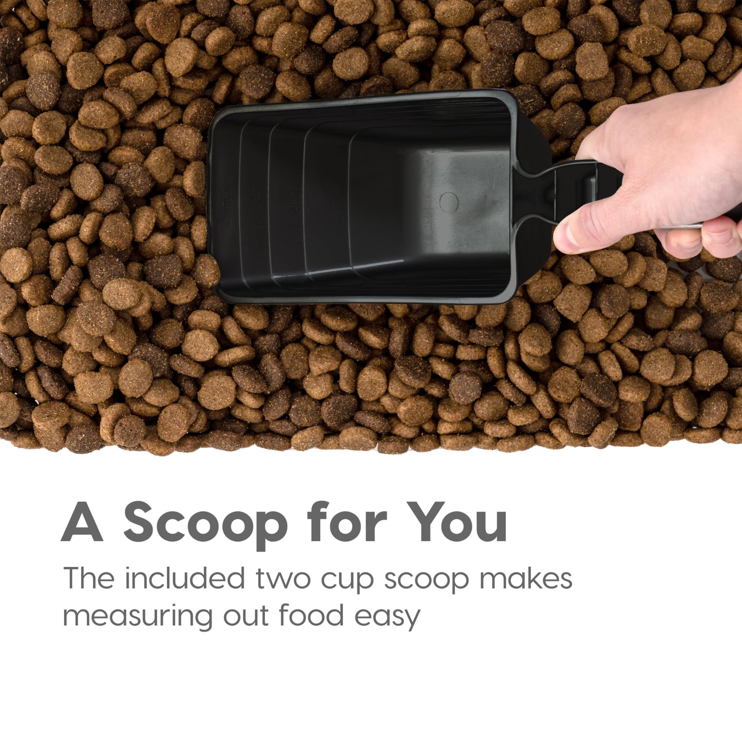 IRIS USA Dog Food Storage Container 30 lb + 11lb. Chosen for real quality, fits naturally into