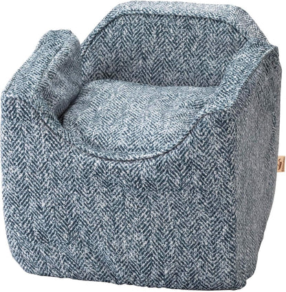 Snoozer Dog Car Seat: Lookout I Dog Booster Car Seat for Dogs Small 5-15 lbs, Size: Small, Fabric: Palmer Indigo, Pet Booster to Alleviate Motion Sickness for Dogs, Removable Machine Washable Cover
