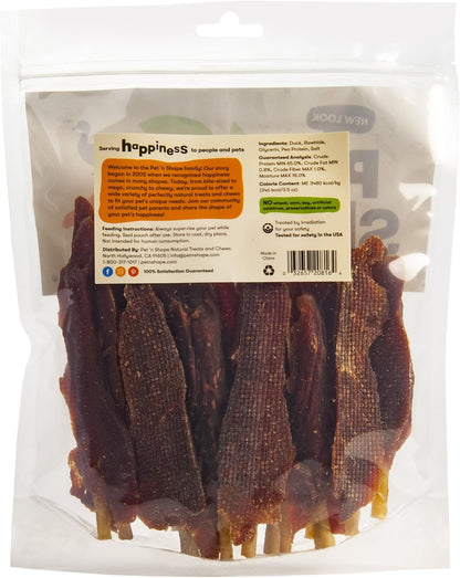 Pet 'n Shape Chik 'n Skewers – Duck Wrapped Rawhide Chew Dog Treats - 1 Pound
