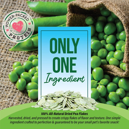 Small Pet Select - Pea Flakes, Treats for Rabbit Bunny, Guinea Pig, Chickens, Bunny, Hamster, and Other Small Pets, 1 lb