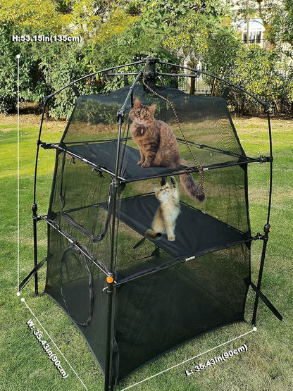 Portable Large Pop Up Pet Cat Tents Enclosures for Outside Patio