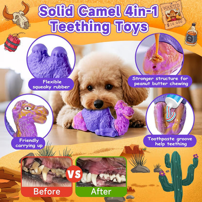 Tough Dog Chew Toys for Aggressive Chewers, Squeaky Indestructible Dog Toy To Keep Them Busy, Interactive Large Chew Toy for Dogs Medium Small, Durable,Reduce Boredom,Puppy Teeth Cleaning Milk Flavor
