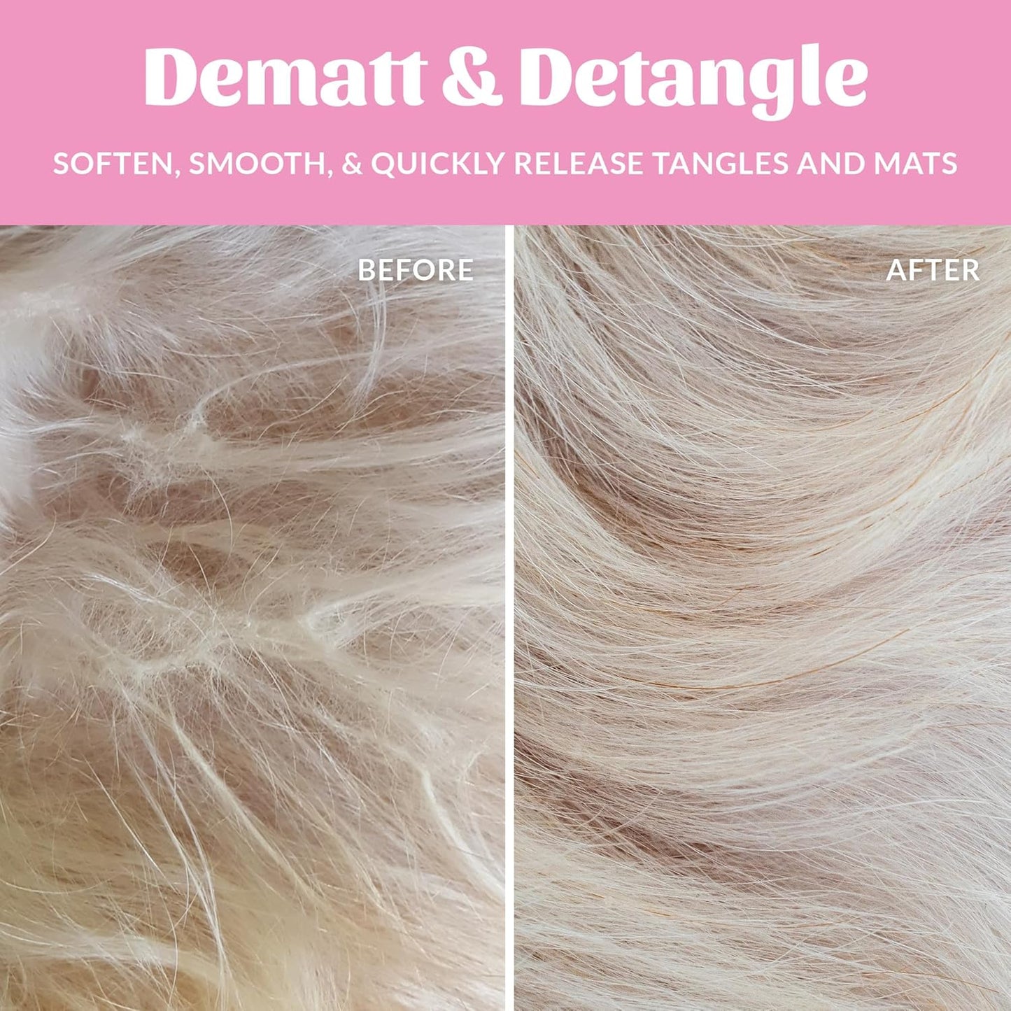 Skout's Honor Pet Detangler Spray - Hydrating & Conditioning with Avocado Oil & Probiotics, 97% Natural, Paraben & Sulfate-Free, softens for a More brushable Coat, Daily Use, 8oz, Happy Puppy