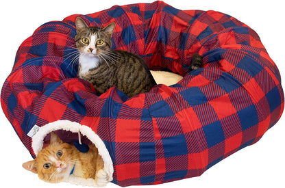 Plaid Tunnel Bed