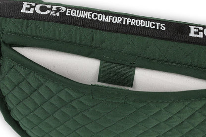 ECP Equine Comfort Products Adjustable Shock Absorbing Memory Foam Half Saddle Pad, Injury Prevention & Pressure Relief, Customizable Fit, Breathable for All Riding Styles